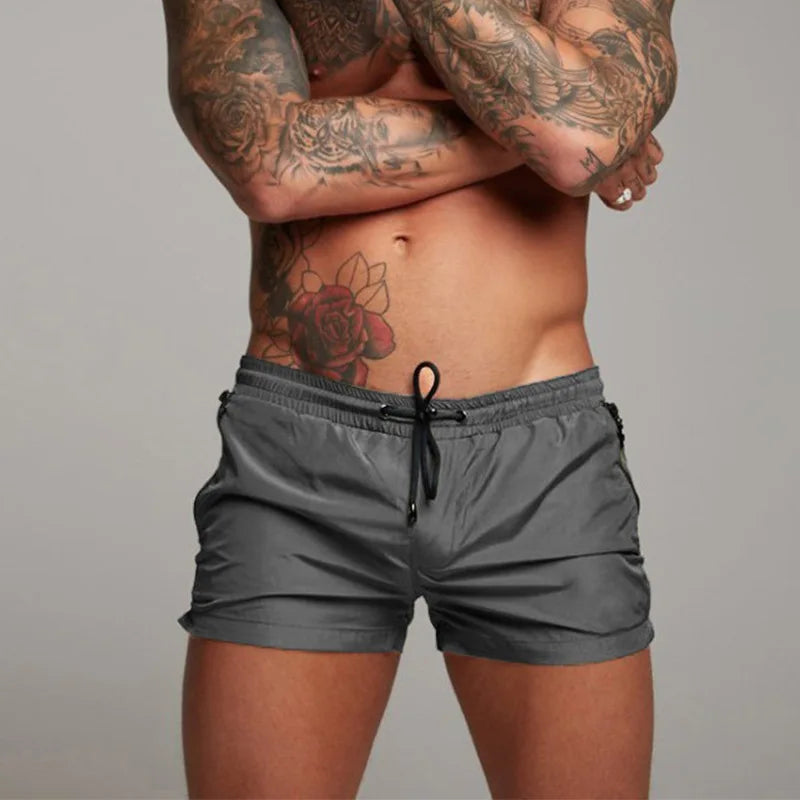 2025 Men's Transparent Swimwear Swimming Shorts Trunks for Men Bathing Suit Bermudas Surf Beach Wear Briefs Quick Dry Summer