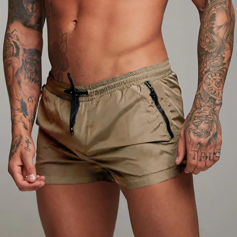 2025 Men's Transparent Swimwear Swimming Shorts Trunks for Men Bathing Suit Bermudas Surf Beach Wear Briefs Quick Dry Summer