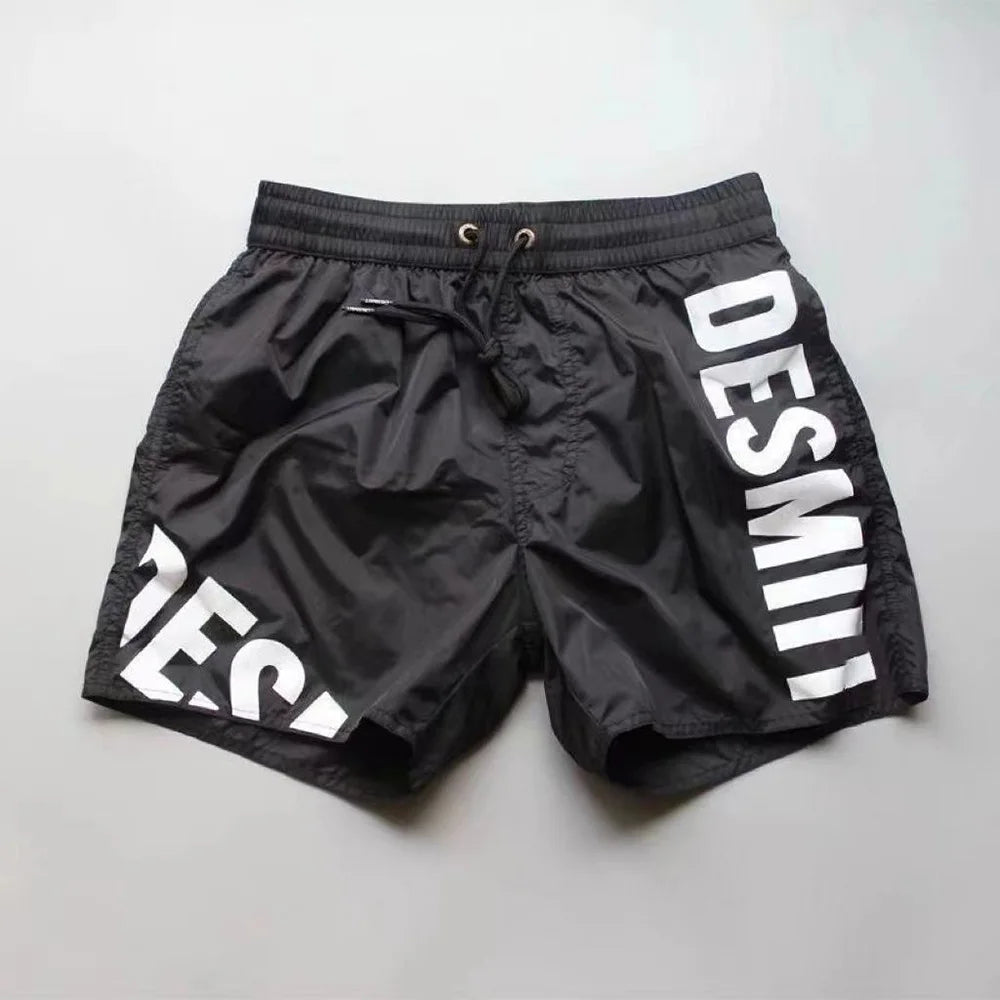 Mens Swim Trunks Gym Training Sport Shorts Summer Beach Wear Quick Dry Breathable Jogging Lightweight Casual Shorts Male 2024
