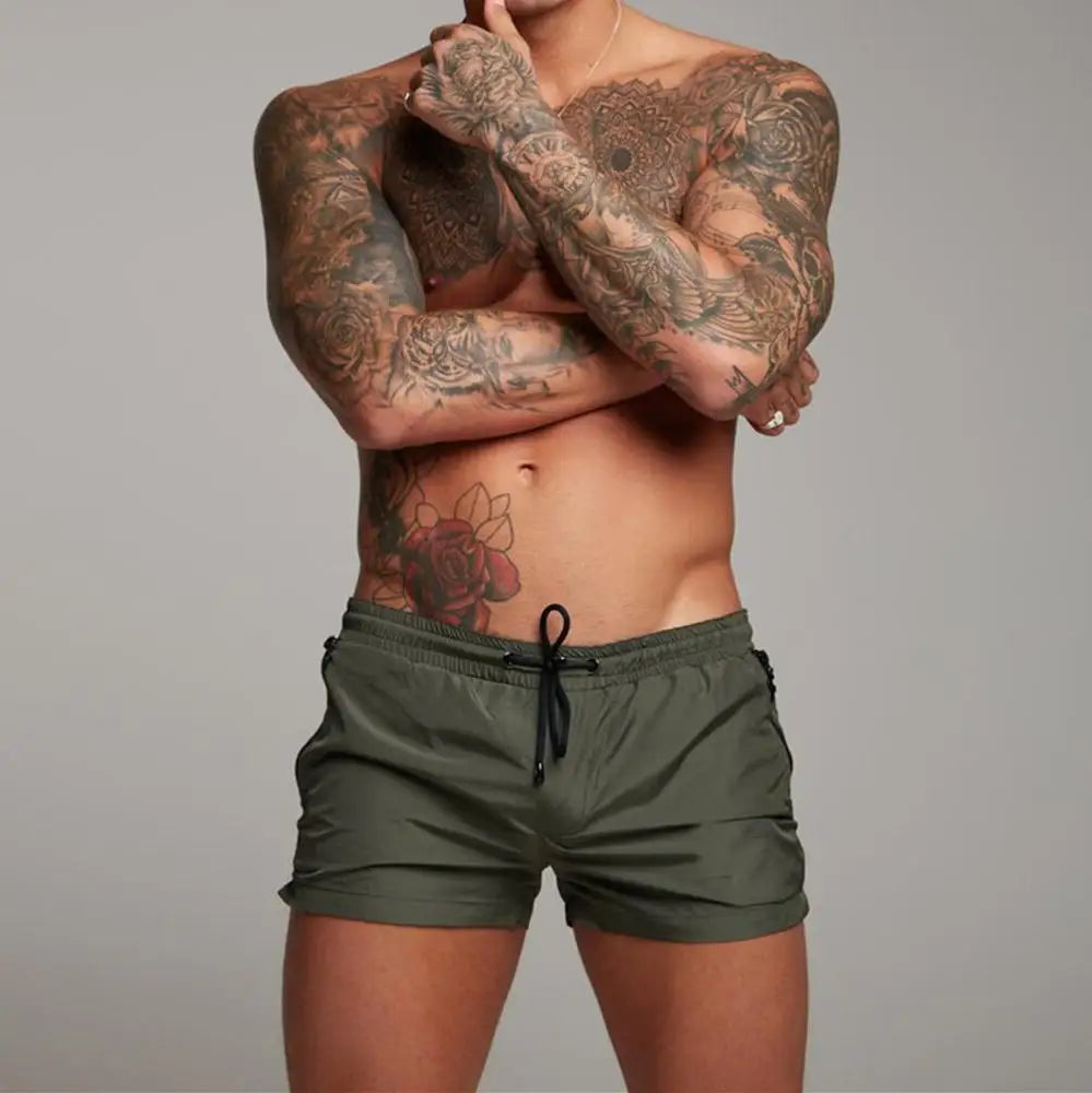 2025 Men's Transparent Swimwear Swimming Shorts Trunks for Men Bathing Suit Bermudas Surf Beach Wear Briefs Quick Dry Summer