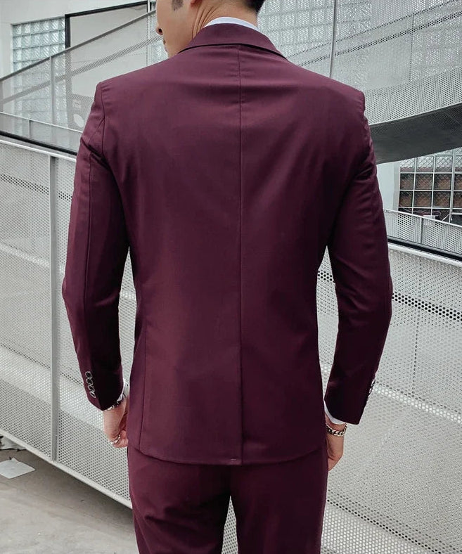 Men's Business Fashion Fair Best Man Suit (Blazer+Vest+Pants)