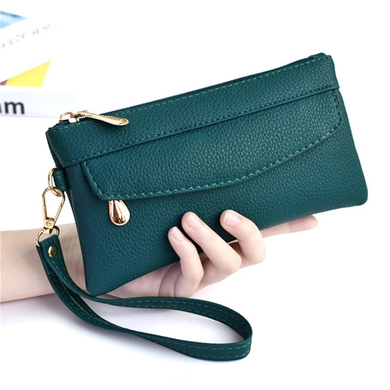 Women's Portable Fashion Pu Leather Coin Pocket Wallet