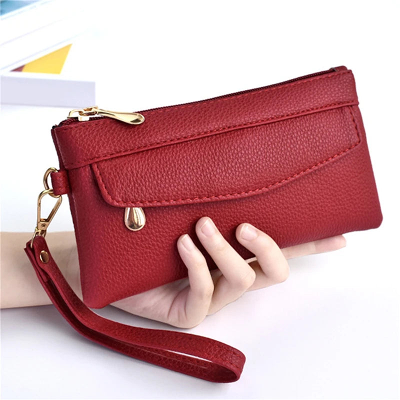 Women's Portable Fashion Pu Leather Coin Pocket Wallet