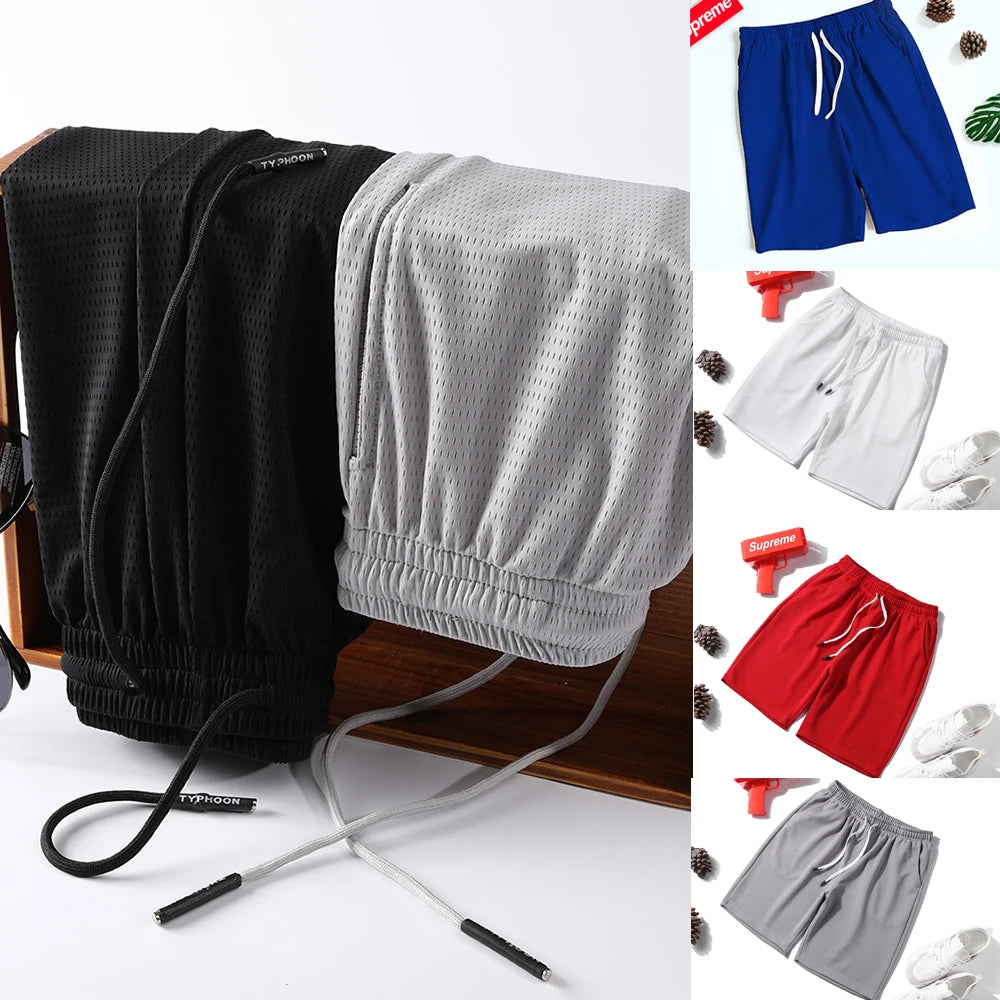 Men Swim Shorts Quick Dry Elastic Waist with Mesh