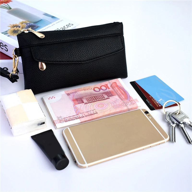 Women's Portable Fashion Pu Leather Coin Pocket Wallet