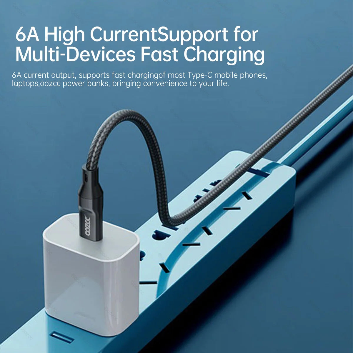 OOZCC LCD Watt Display Cable, 120W Super Fast Charging USB Type C Cable Data Transfer, USB A to Lightning for IPhone14 Pro Max