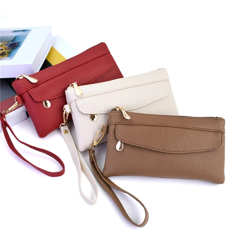 Women's Portable Fashion Pu Leather Coin Pocket Wallet
