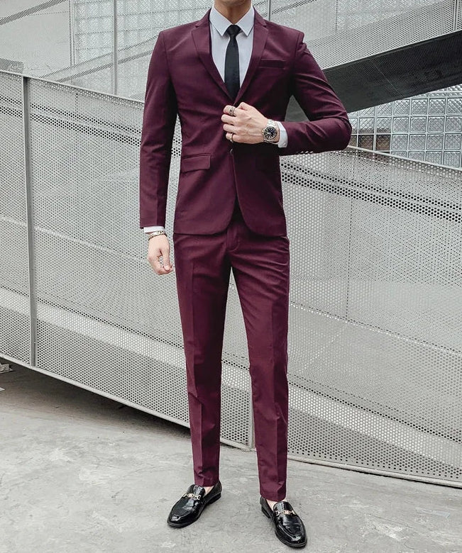 Men's Business Fashion Fair Best Man Suit (Blazer+Vest+Pants)
