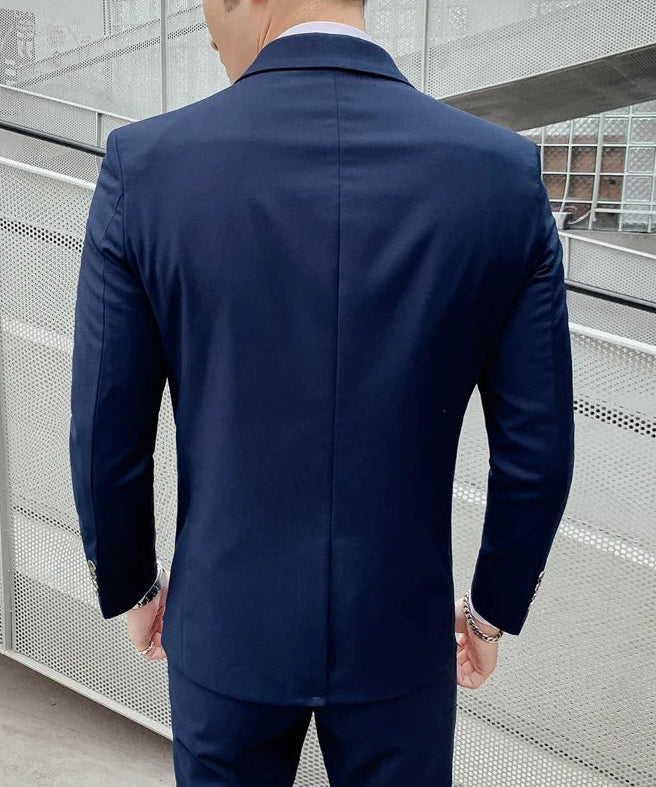 Men's Business Fashion Fair Best Man Suit (Blazer+Vest+Pants)