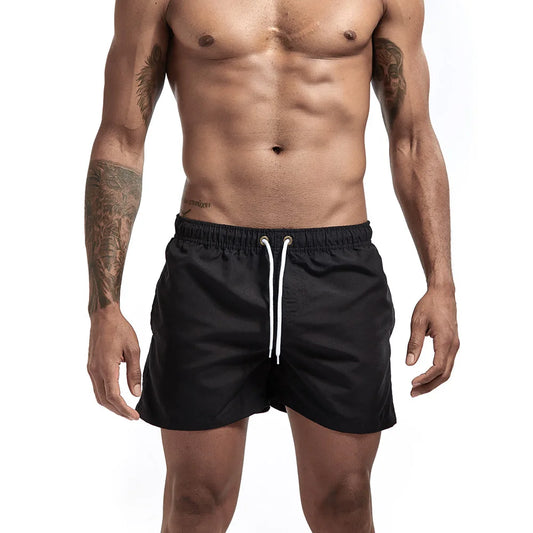 Men's Quick Dry Board Swim Trunks Breathable Drawstring With Pockets