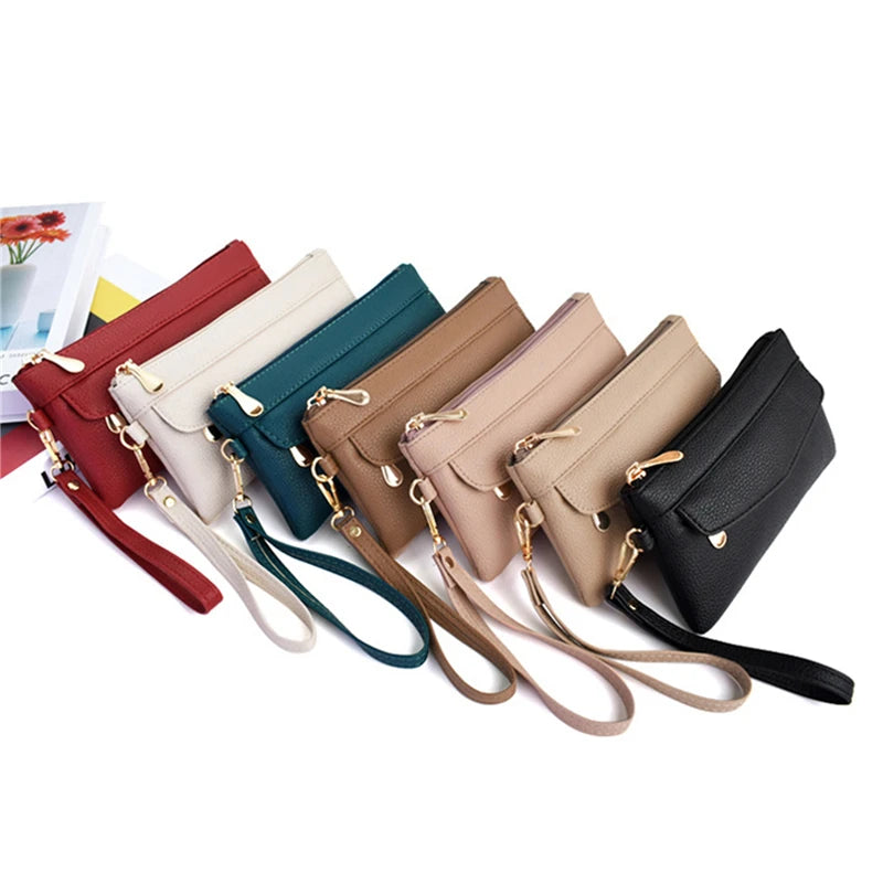 Women's Portable Fashion Pu Leather Coin Pocket Wallet