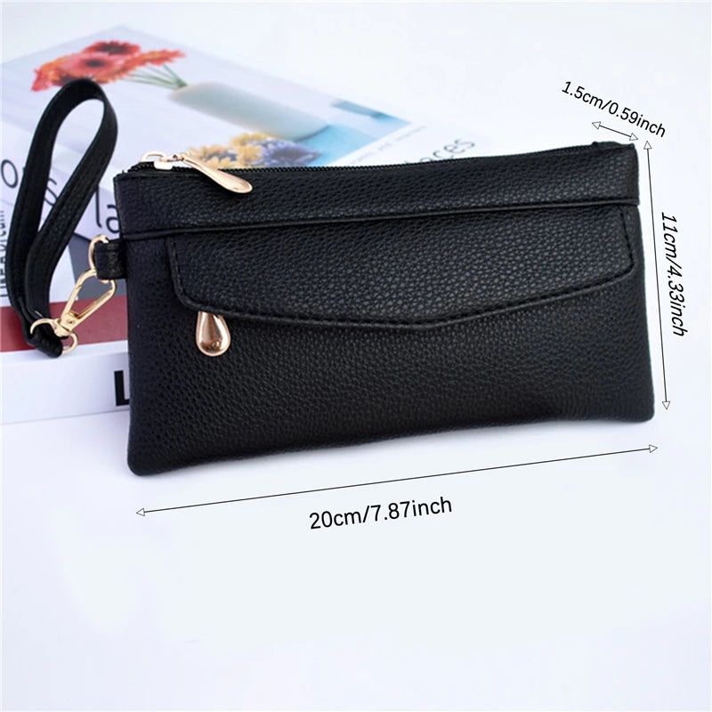 Women's Portable Fashion Pu Leather Coin Pocket Wallet